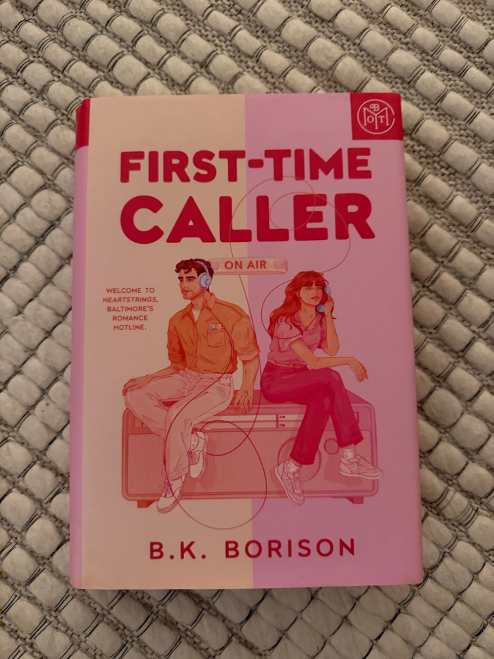 First-Time Caller by B.K. Borison - Pink Cover (hardcover)